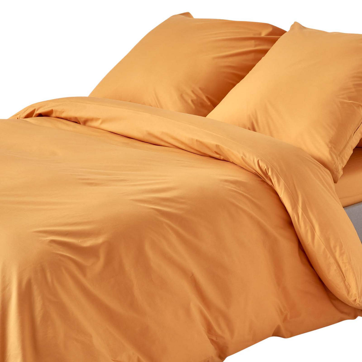BETTWÄSCHE Perkal Fadendichte 200 - Gelb, Textil (240/220cm) - Homescapes