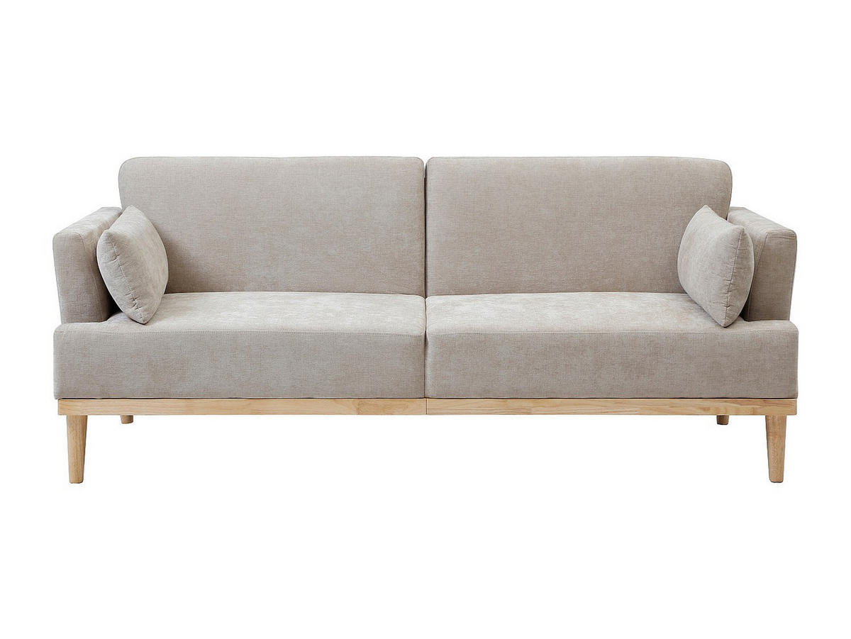 SOFA 3‑Sitzer mit Clic‑Clac-Funktion – Stoff – Beige – AMBRILO - Beige, Textil (213/88/85cm) - Vente-Unique