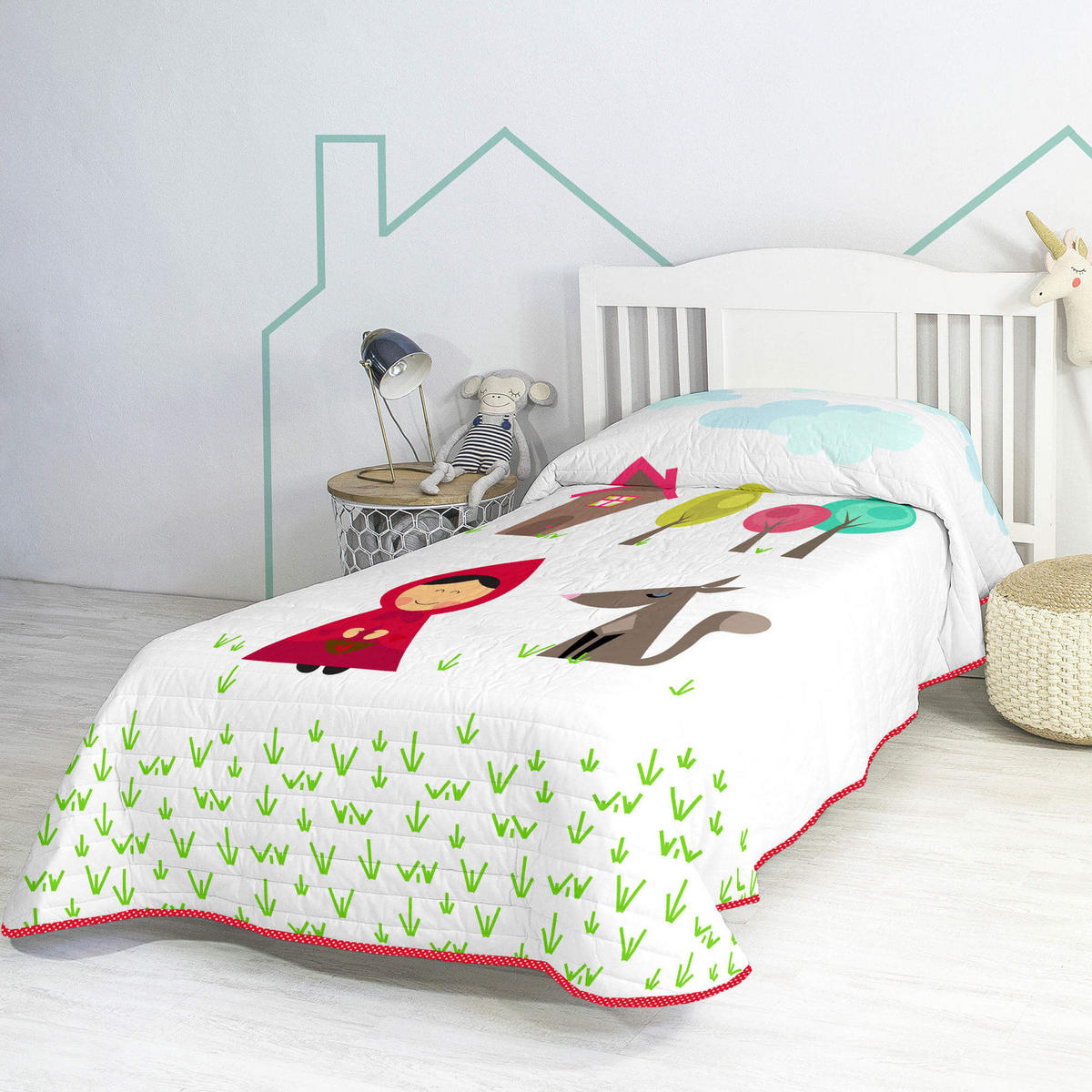 TAGESDECKE grandma 180x260 cm (bett 80/90/105) mehrfarbig - Multicolor, Textil (180/260cm) - Happy Friday