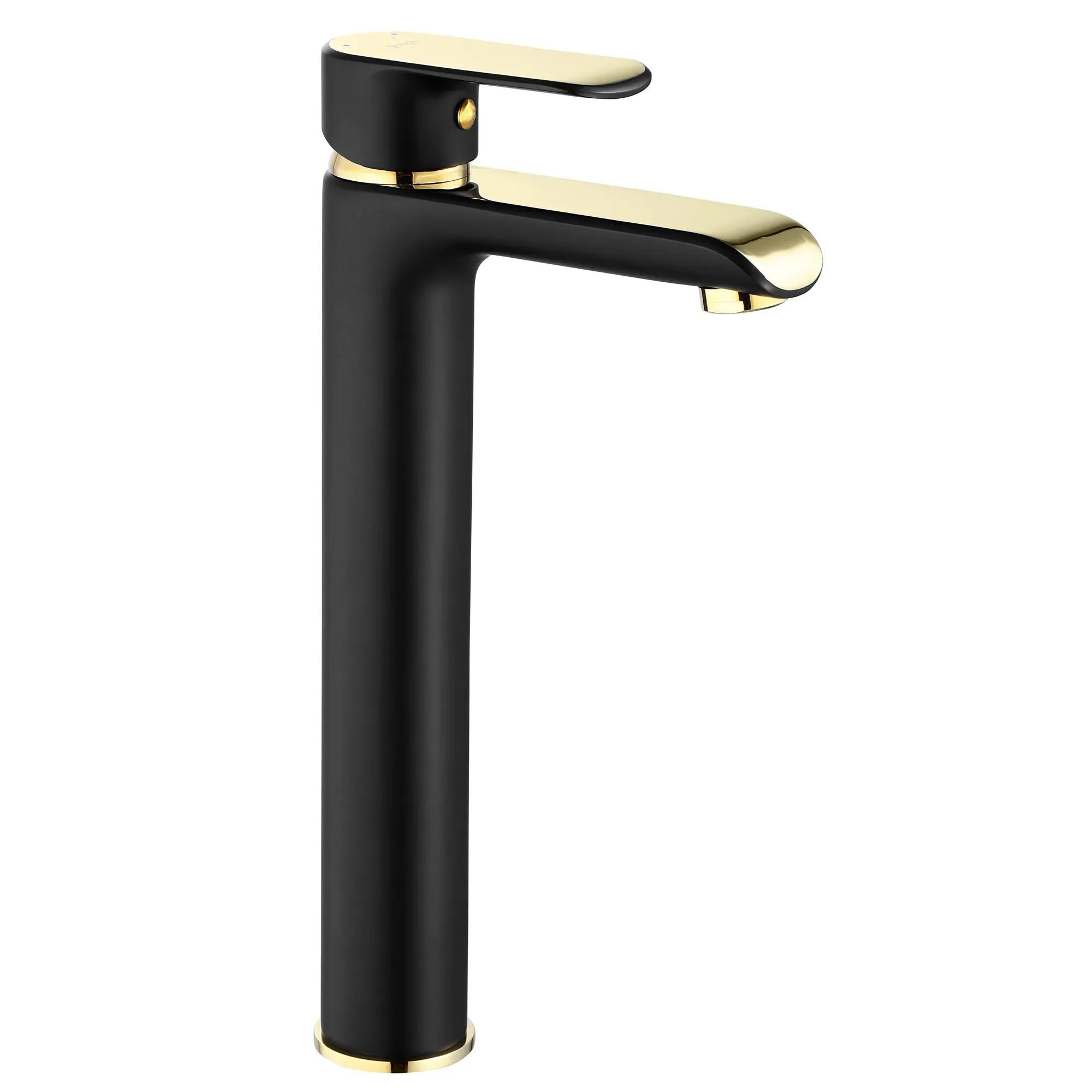WASCHBECKENARMATUR Rea Bloom Black Gold High - Schwarz, Metall (4.8/30/15cm) - REA