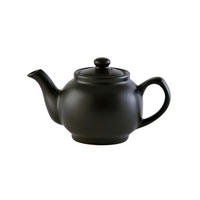 TEEKANNE 450 ml Steingut matt schwarz, für 2 Tassen - Schwarz, Keramik (0.36L) - Price & Kensington