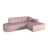 ECKSOFA Ottomane Rechts IREA-L1 - 232x165x80 cm Rosa - Rosa, Holzwerkstoff/Textil (232/165cm) - ALTDECOR