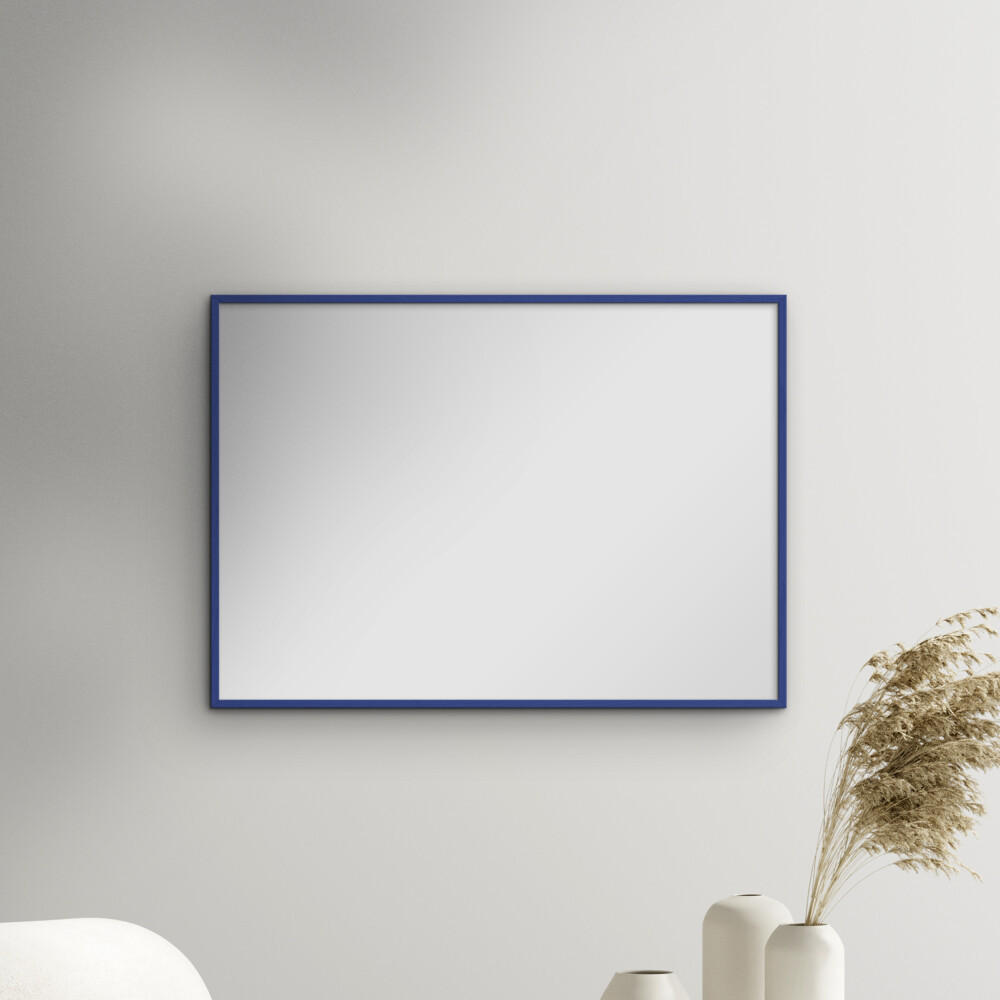 SPIEGEL - Blaues Holz - Blau, Holz/Papier (21/29.7/2cm) - Poster&Frame