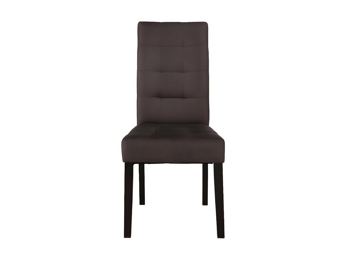 STUHL - 48cm x 61cm - Polyester - schokoladenbraun - VILLOSA - Braun, Textil (48/100/61cm) - Vente-Unique