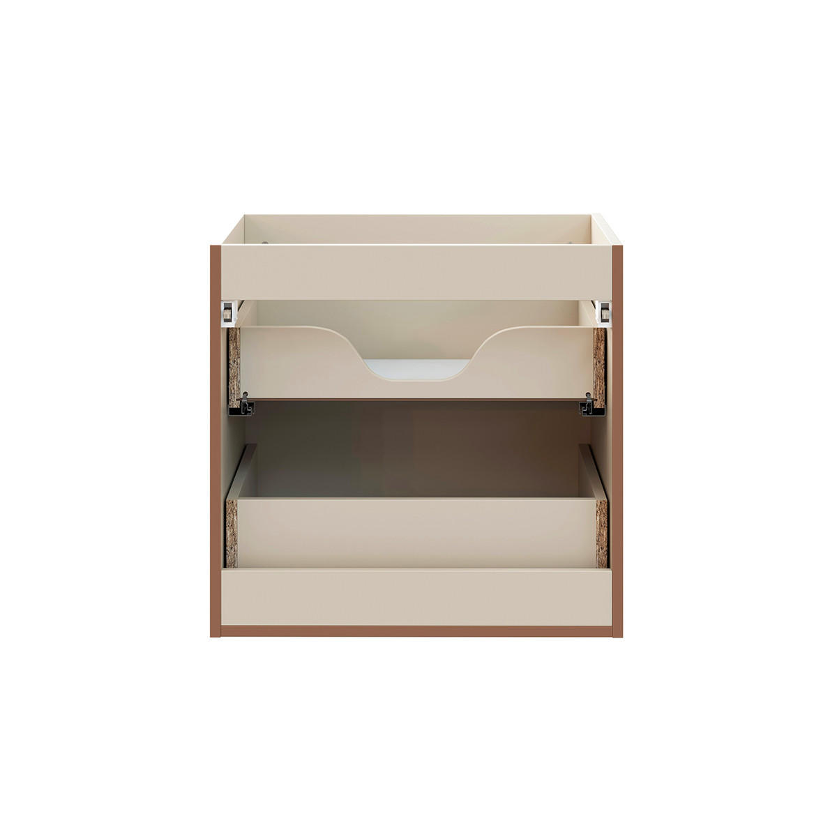 WASCHTISCHUNTERSCHRANK 60.6cm Sanae Sandbeige - Beige, Holzwerkstoff (60.6/59/46cm) - Petits-meubles