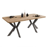 AUSZIEHTISCH DANTON 200/100/76 cm, Schwarz / Artisan-Eiche - Schwarz/Eiche Artisan, Holzwerkstoff/Metall (100/200/76cm) - Idohome