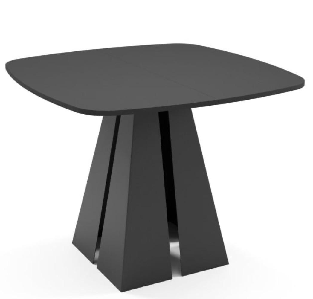 TISCH Schwarz Figo Ausziehbar - Schwarz, Holzwerkstoff (100/100/76cm) - Sepro Meble