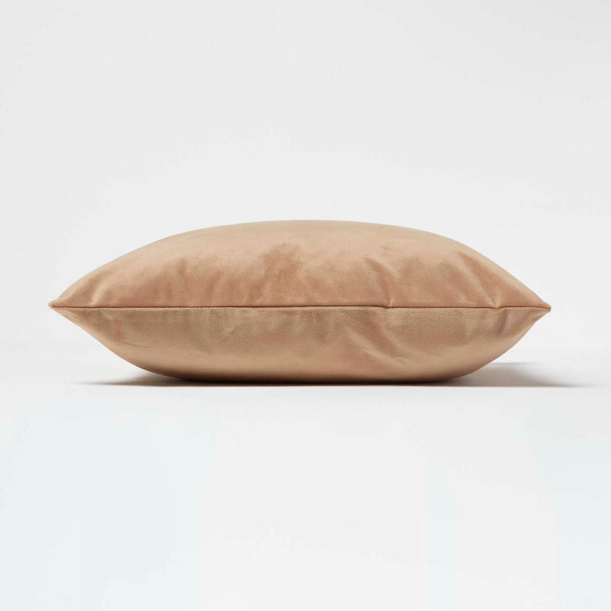 SAMTKISSEN beige 45/45 cm - Beige, Textil (45/45cm) - Homescapes