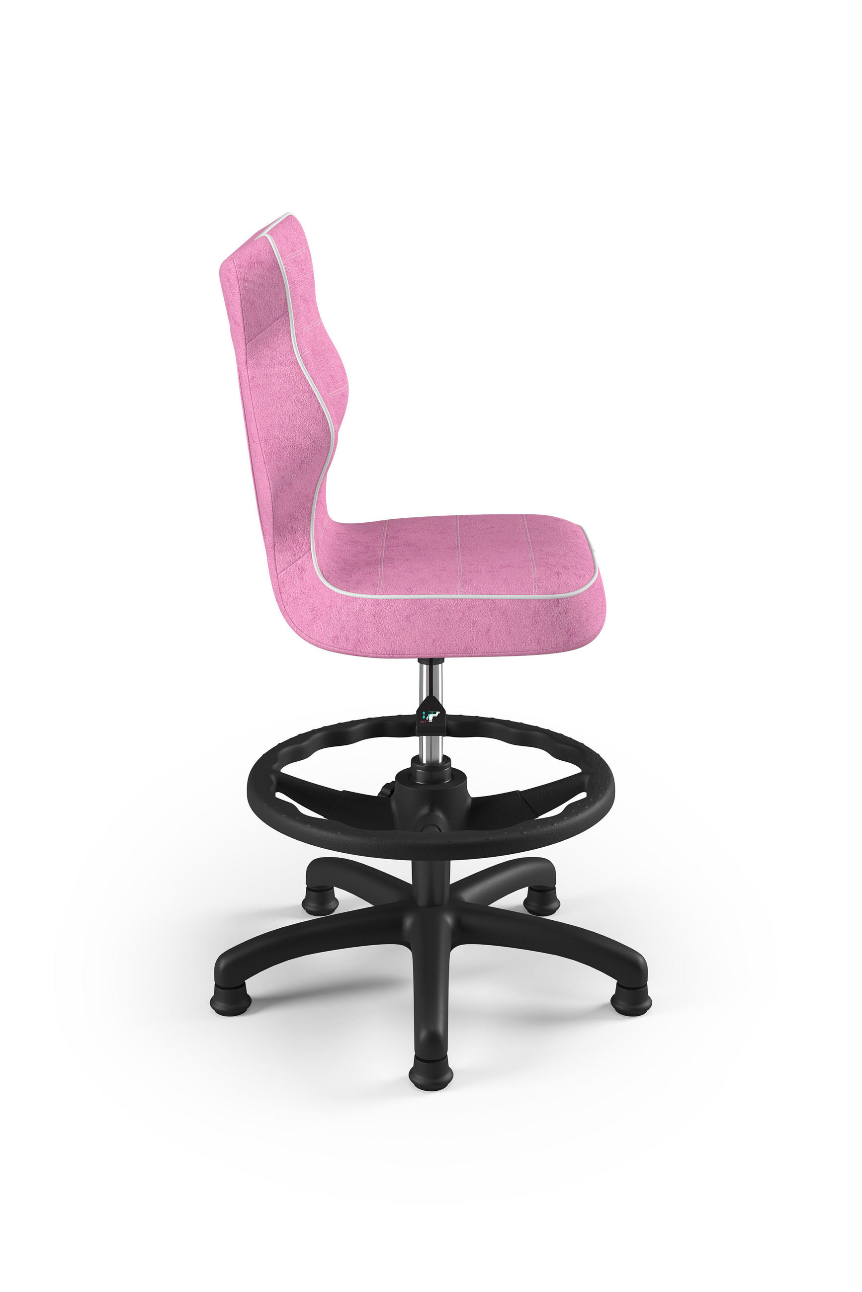 KINDERSTUHL Petit mit Fußstütze - Rosa/Weiß, Textil (66/96/66cm) - RAUMHIRSCH FURNITURE
