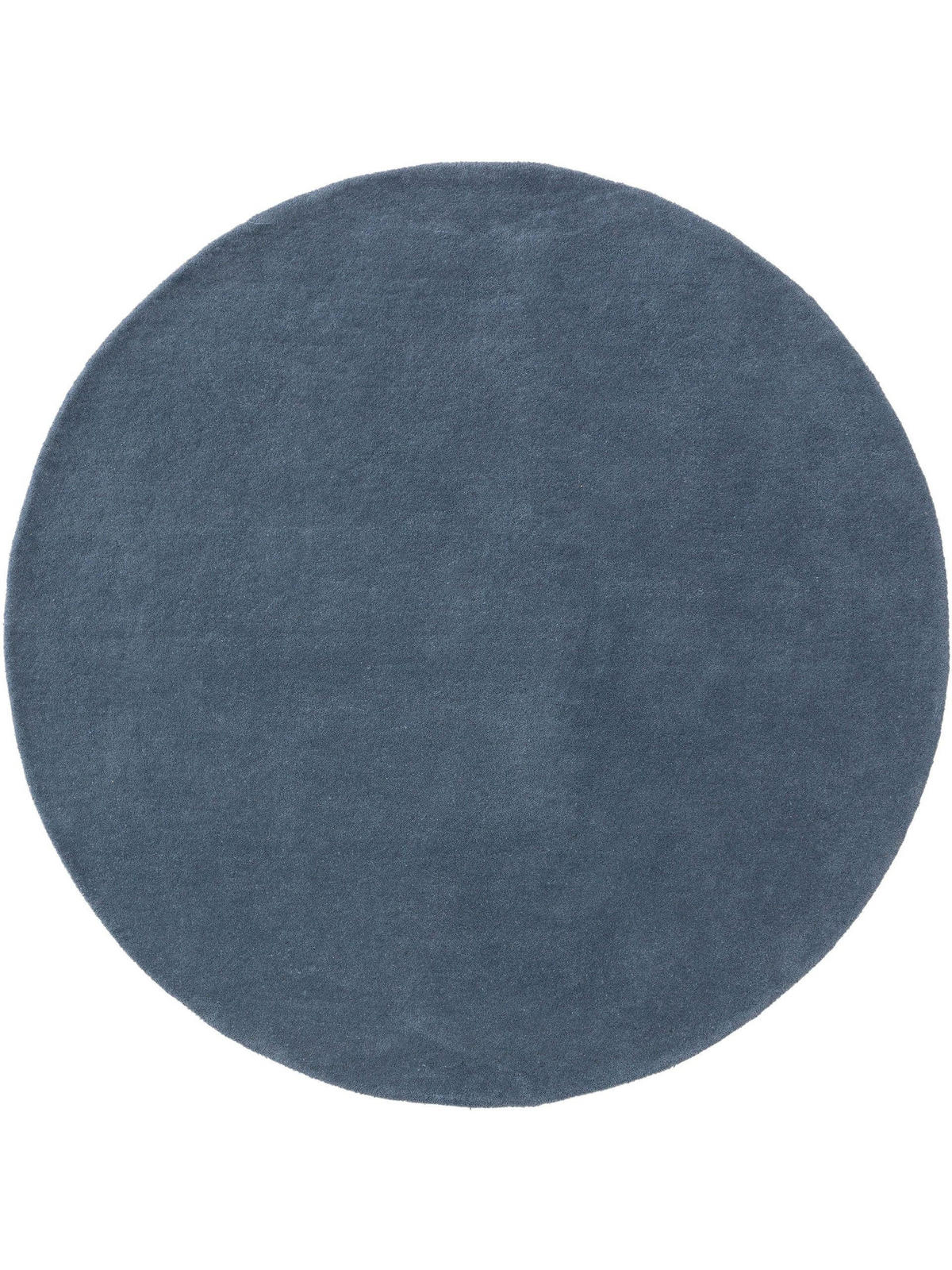 WOLLTEPPICH rund Bent Blau ø 150 cm rund - Blau, Textil (150/150cm) - benuta Nest