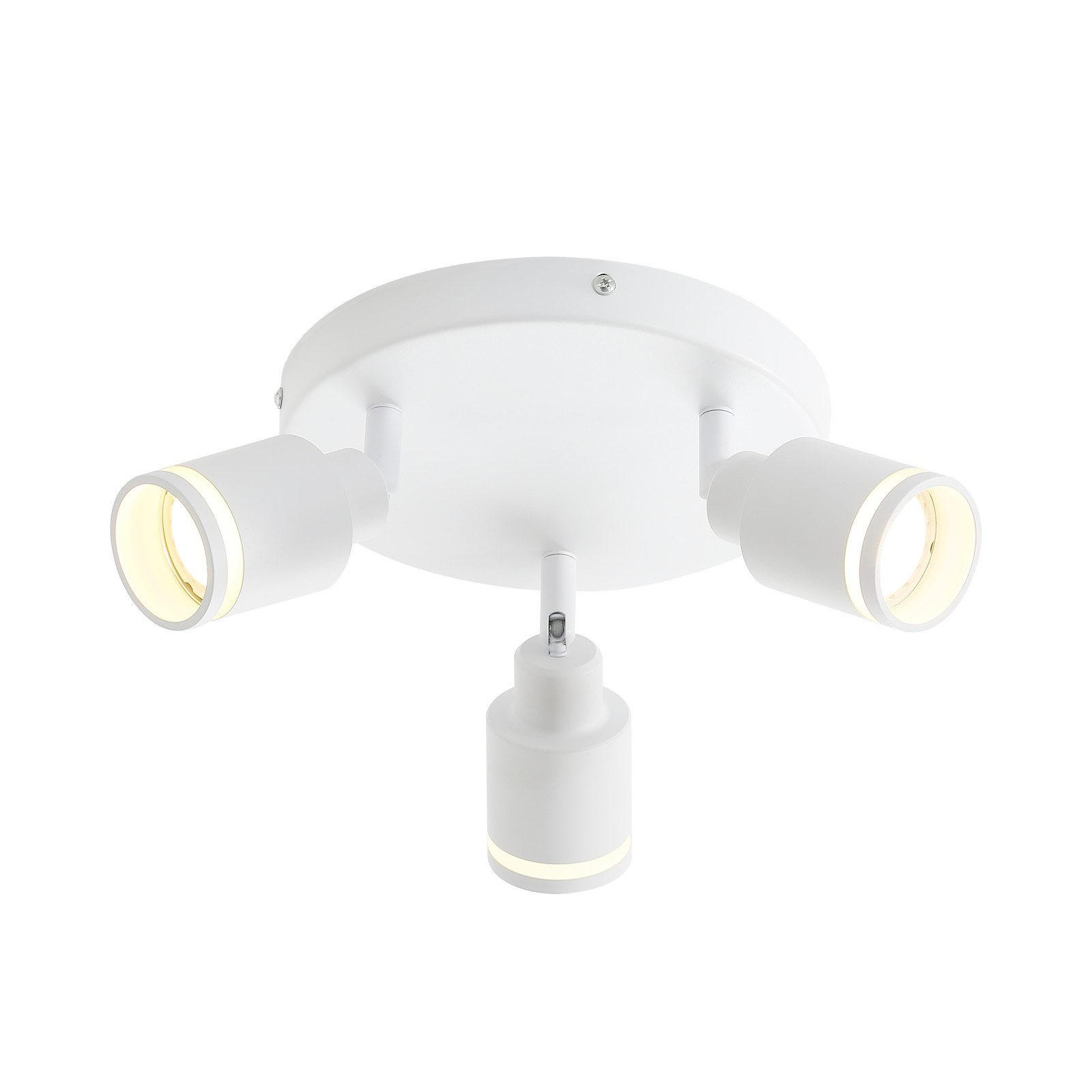 STRAHLER Oldesloe 3-flammig 20/20/15.7 cm - Weiß, Metall (20/20/15.7cm) - Nettlife