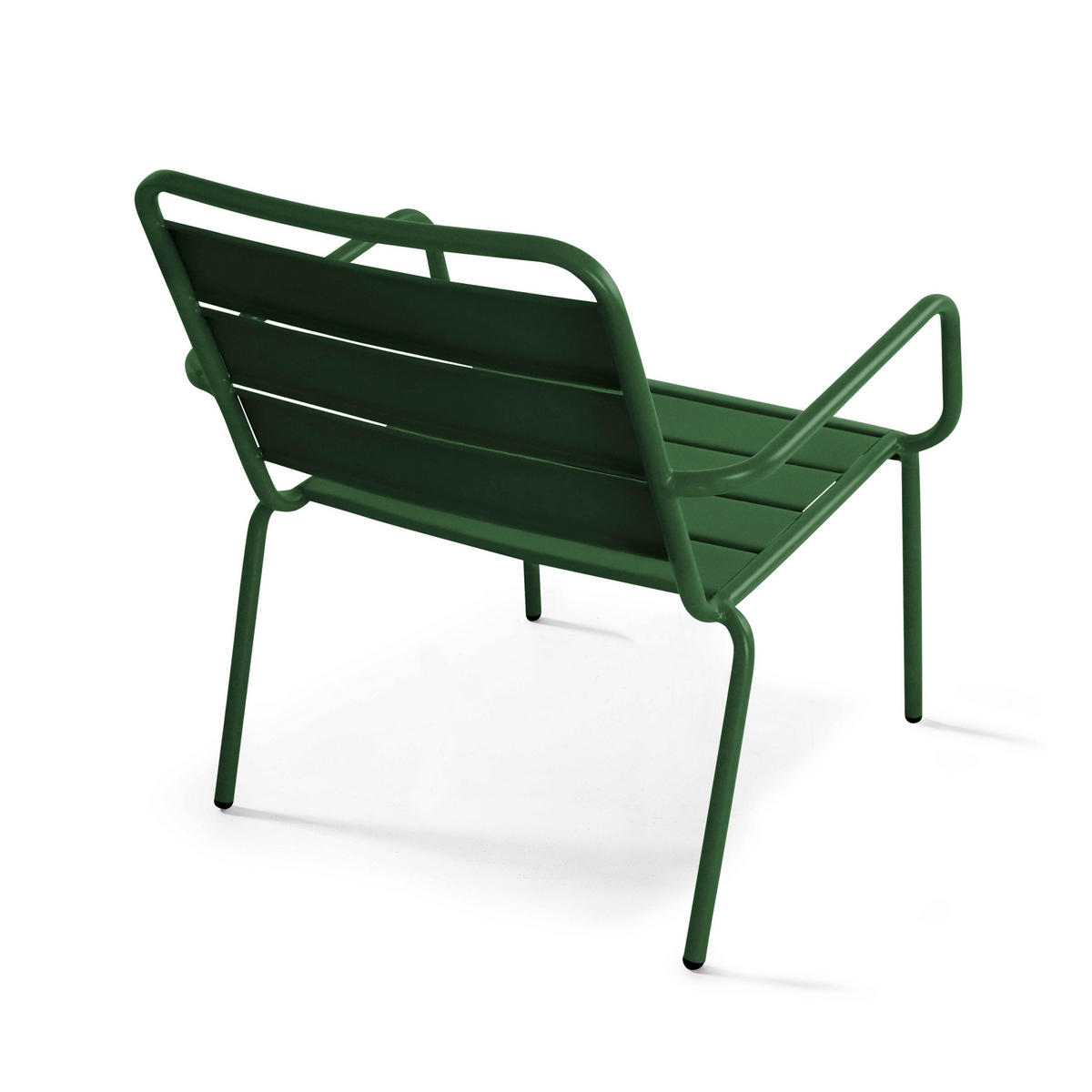 RELAXSESSEL, Waldgrün - Grün, Metall (65/76/70cm) - Oviala