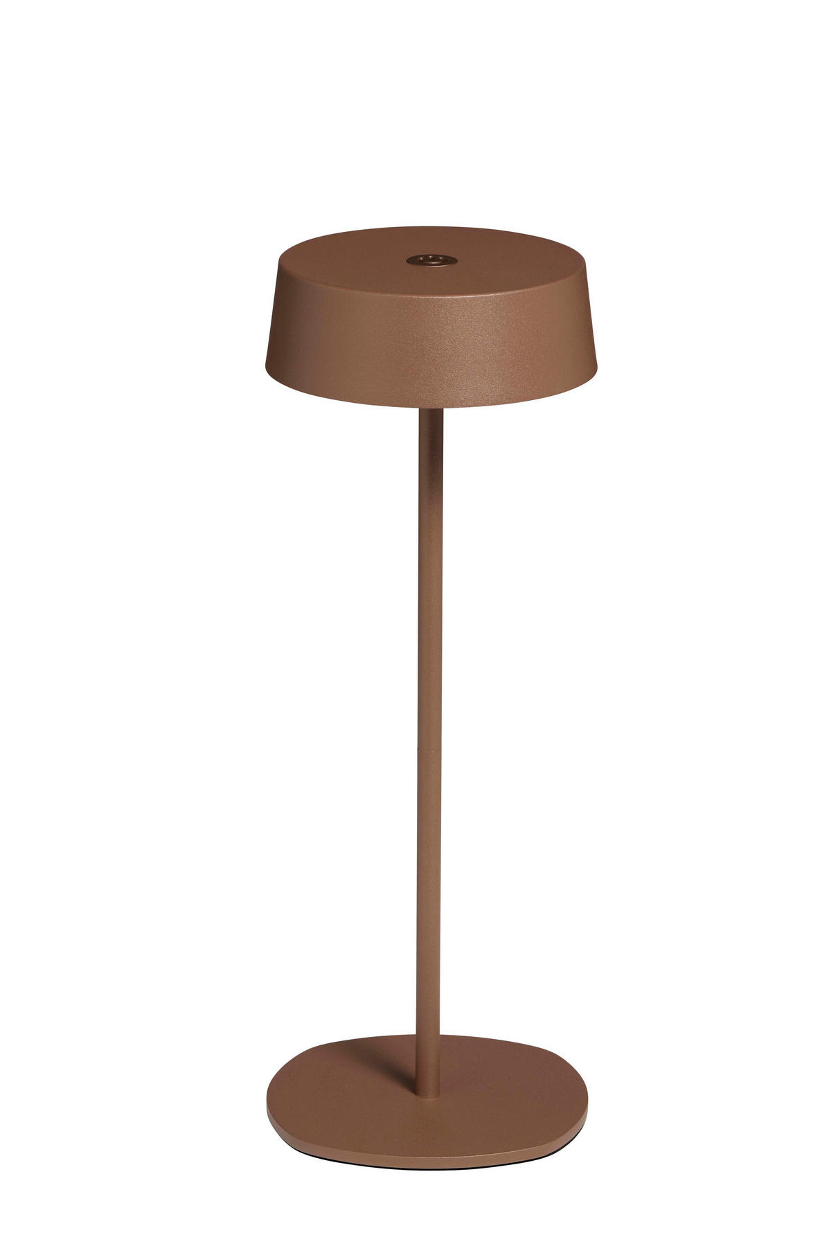 LED-TISCHLEUCHTE - dimmbar, kabellos, IP54, Metallgehäuse, für Innen- und Außenbereich, braun, höhenverstellbar - Braun, Metall (13.5/13.5/36cm) - Northpoint