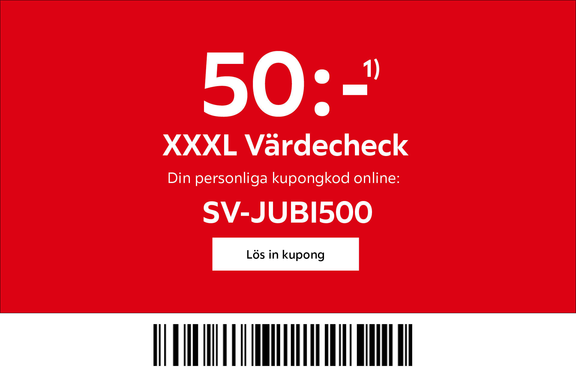 Använd nyhetsbrev kupongkod