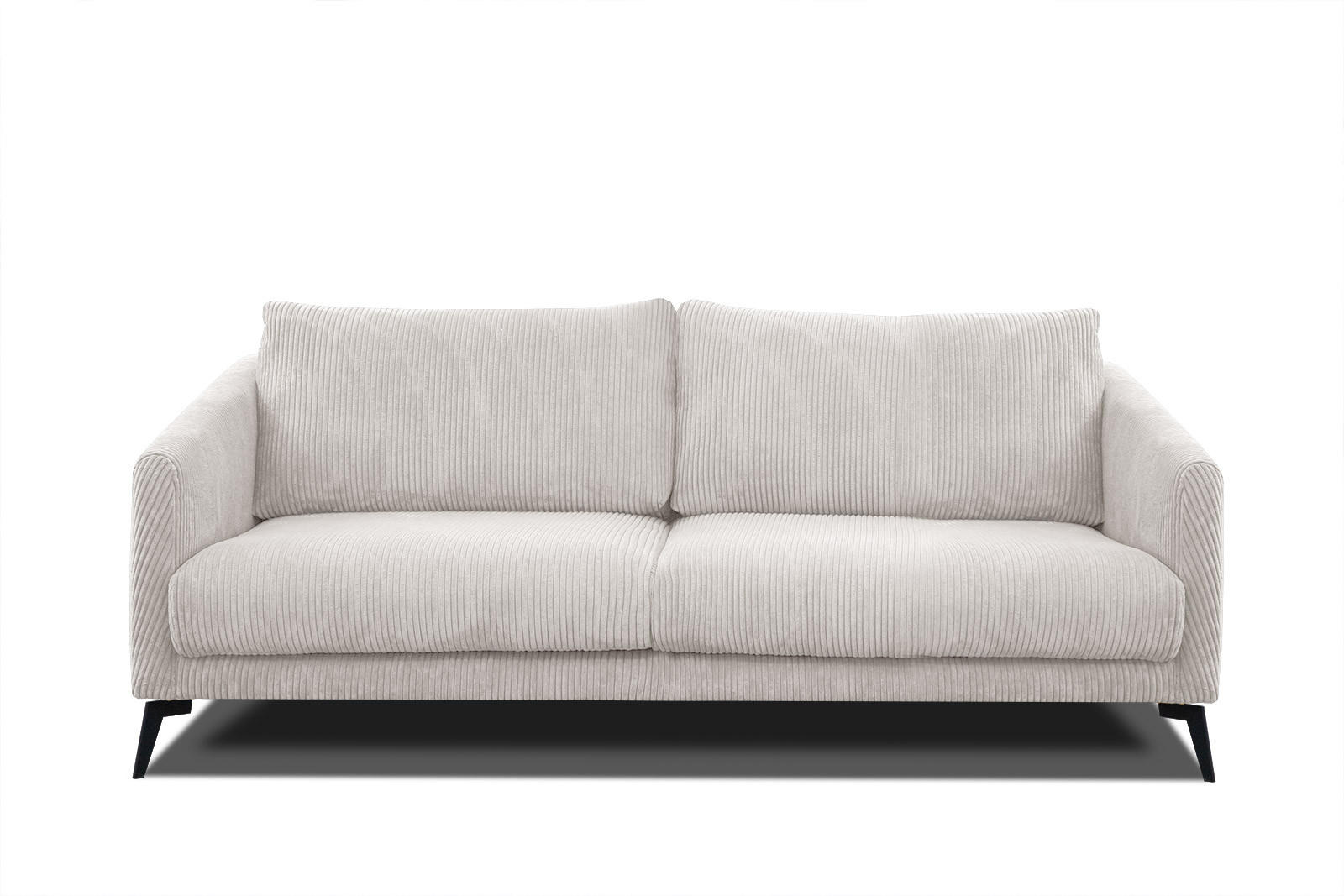 SOFA VILT 3-Sitzer, weiß - Schwarz/Weiß, Holzwerkstoff/Kunststoff (202/89/94cm) - Courtois Laville