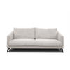 SOFA VILT 3-Sitzer, weiß - Schwarz/Weiß, Holzwerkstoff/Kunststoff (202/89/94cm) - Courtois Laville