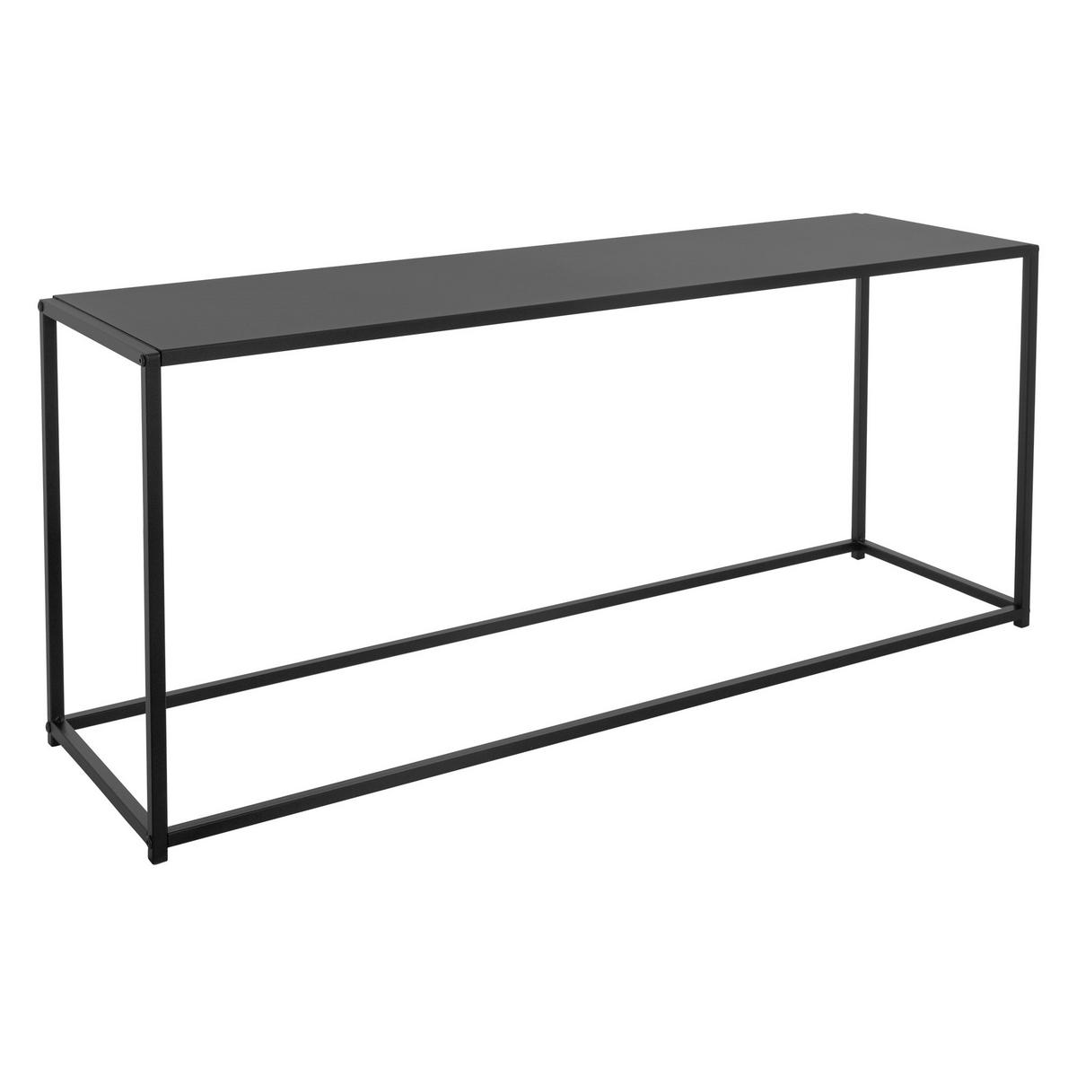 COUCHTISCH rechteckig Schwarz 115/32/50,5 cm - Schwarz, Metall (50.5/32/115cm) - ML-DESIGN