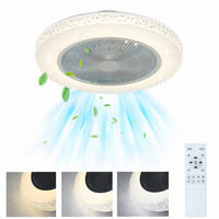 DECKENVENTILATOR mit Licht Vornis 49/49/20.5 cm - Weiß, Metall (49/49/20.5cm) - ZMH