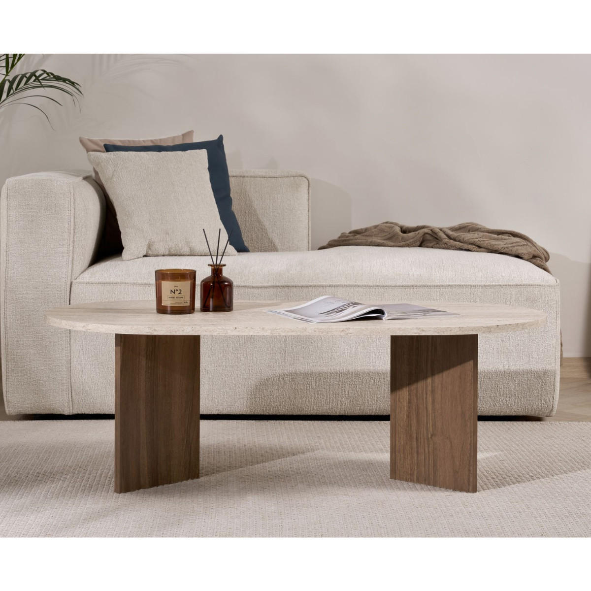 COUCHTISCH - iris 119/60/39,8 cm - Eichefarben, Holzwerkstoff (65/60/39.8cm) - Calicosy