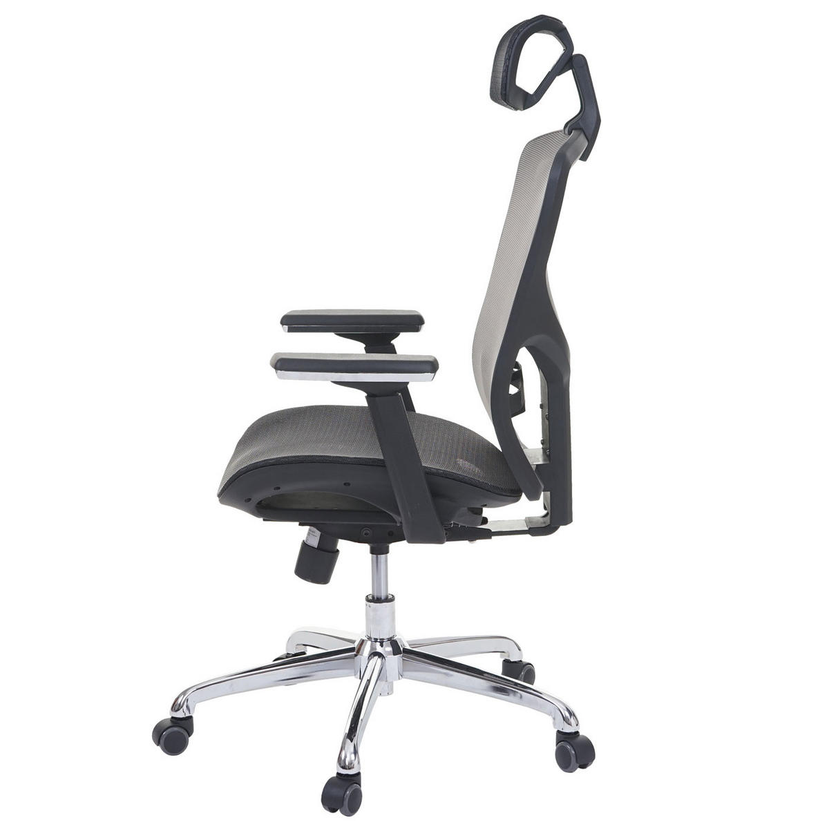 BÜROSTUHL Schwarz, Grau - Schwarz/Grau, Textil (63/126/60cm) - MCW