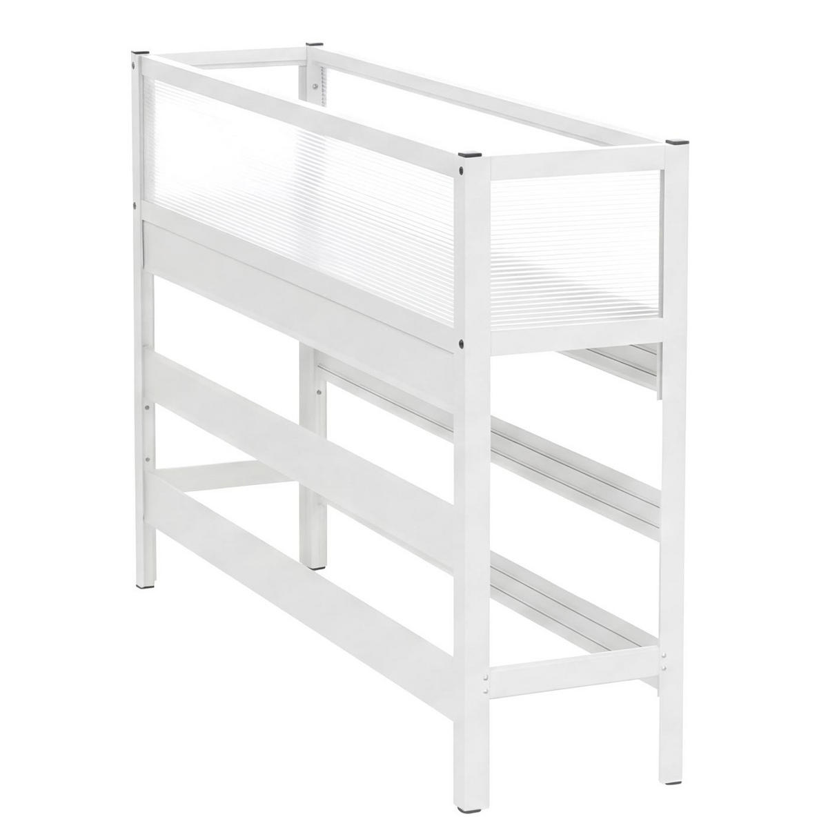 HOCHBEET Weiß - Weiß, Metall (120/82/30cm) - MCW