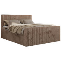 BOXBETT TILIANO DUO 140/200 - Braun Cord - H3 - Braun, Textil (140/200cm) - MKS