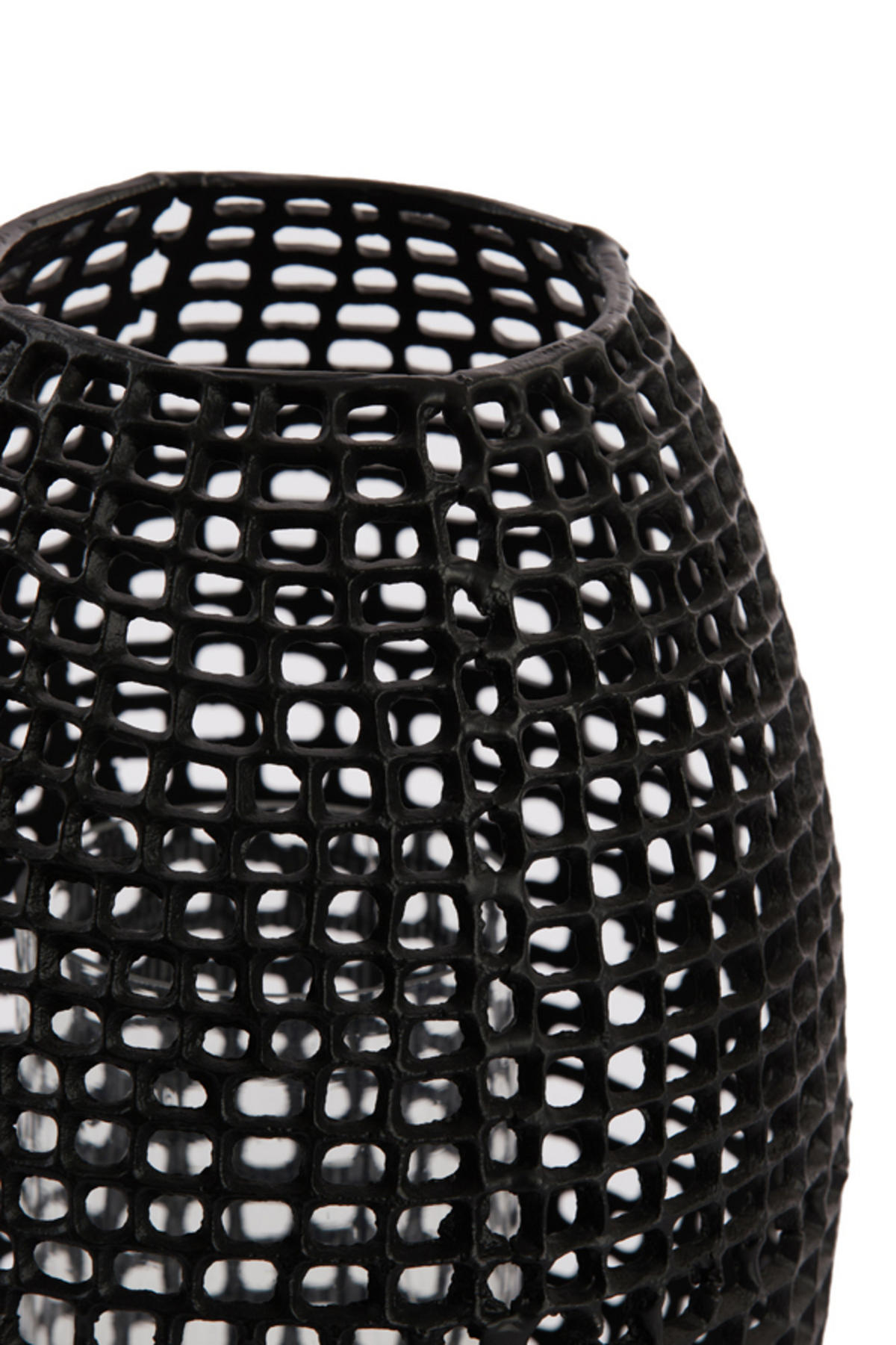 WINDLICHT Marcio Schwarz Ø25/39 cm - Schwarz, Metall (25/39/25cm) - Light & Living
