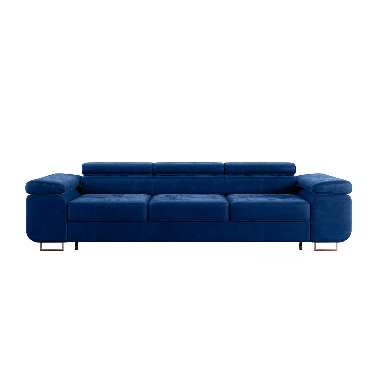 SCHLAFSOFA Lyam 3 Sitzplätze Blau - Blau, Holzwerkstoff (275/69/100cm) - Petits-meubles