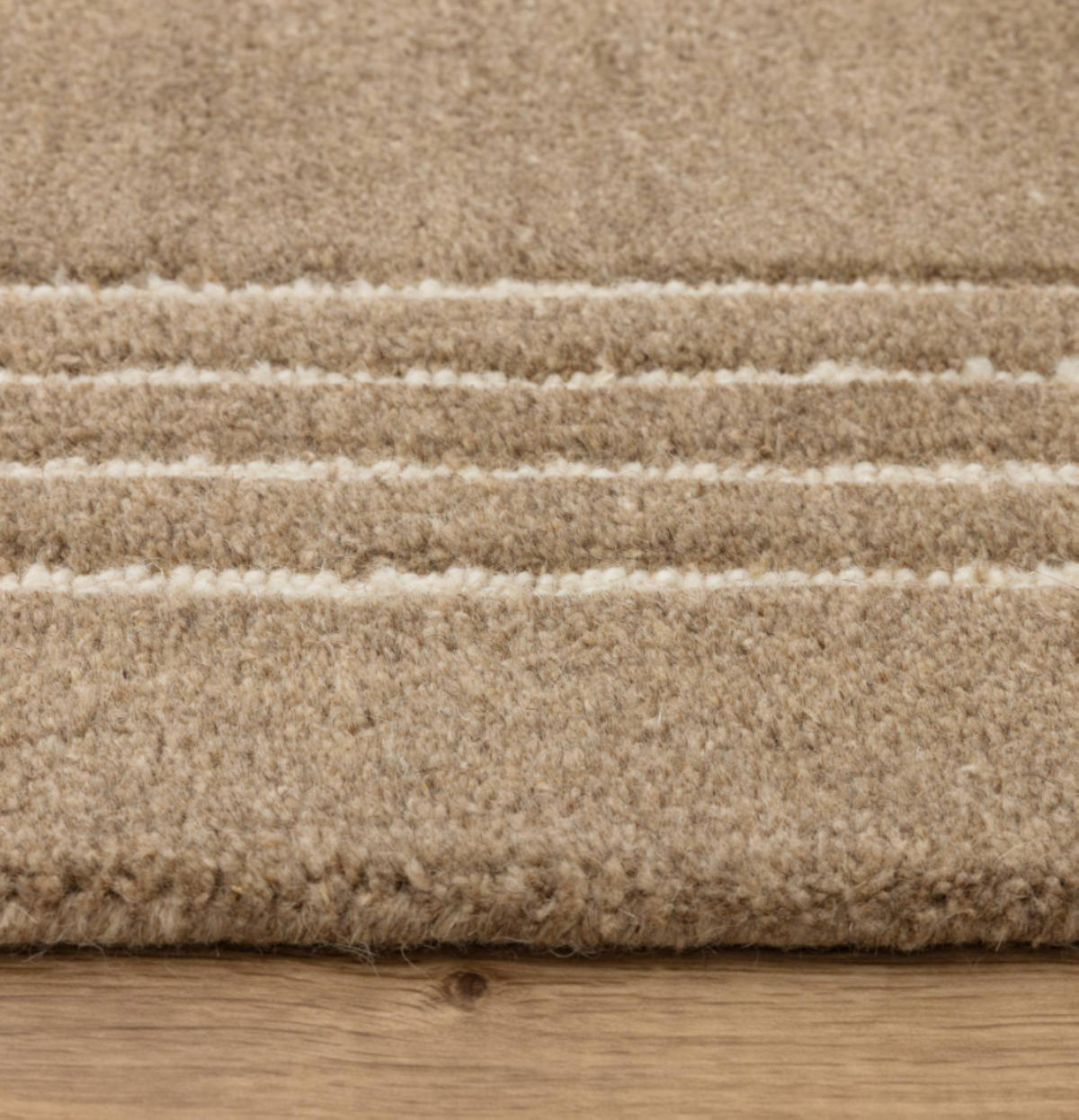 TEPPICH modern reine Wolle LORO Braun 160 x 230 cm - Braun, Naturmaterialien (160/230cm) - Novatrend