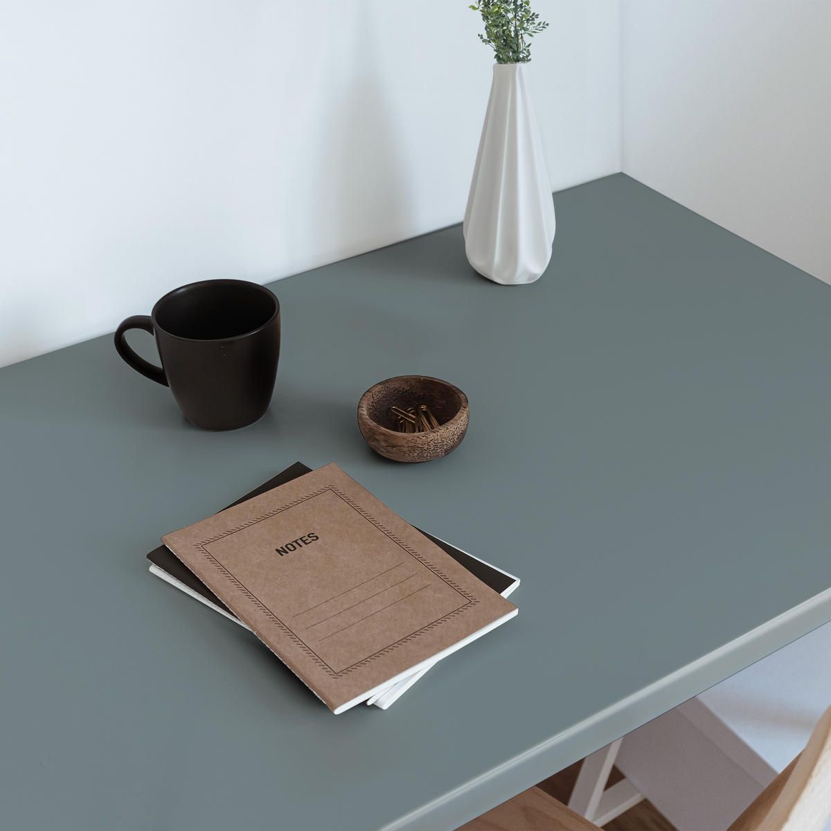 MÖBLAUFKLEBER 100x50 cm grau - Hellbraun, Kunststoff (100/50/0.1cm) - Wallfluent