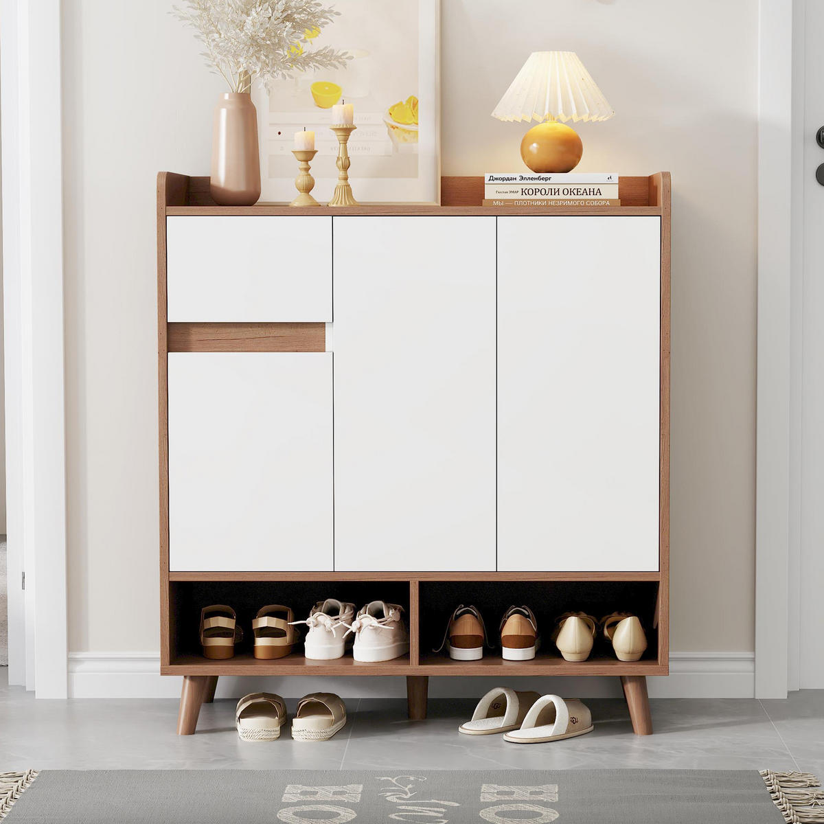 KOMMODE Sideboard minimalistisch Organizer 90x35x99cm - Multicolor, Holzwerkstoff (35/99/90cm) - FLIEKS