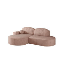 ECKSOFA Girona Mit Schlaffunktion - Rosa, Holzwerkstoff/Textil (278/179cm) - Fun Möbel