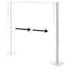 TROCKEN-KLEIDER-STÄNDER Tower weiß 175/160/25 cm - Weiß, Metall (175/160/25cm) - Yamazaki