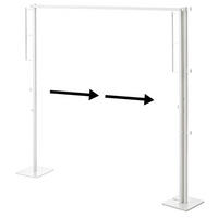 TROCKEN-KLEIDER-STÄNDER Tower weiß 175/160/25 cm - Weiß, Metall (175/160/25cm) - Yamazaki