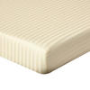 SPANNBETTLAKEN Damast gestreift, 100% Ägyptische Baumwolle - Creme, Textil (140/200cm) - Homescapes