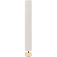 STÅENDE lampa i linne, beige - Beige, Textil (15/15/120cm) - HOMCOM