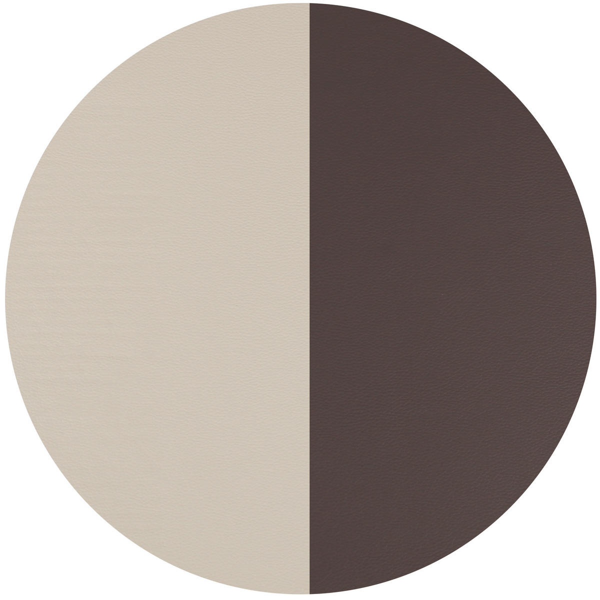 TISCHSET ( 4er Set ) abwischbares Lederimitat Platzdeckchen 46x33cm - Doppelseitiges Unifarben ( Braun / Beige ) Kunstleder Platzset - Beige, Kunststoff (33/46cm) - Bestlivings