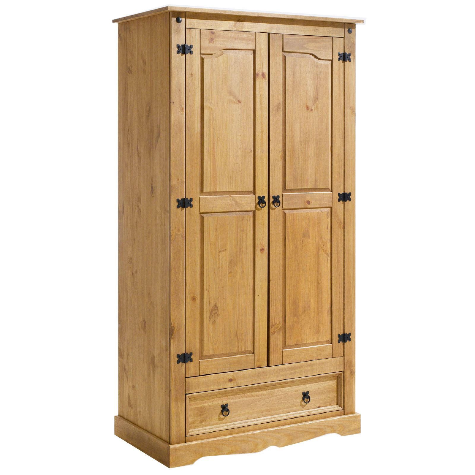 GARDEROBENSCHRANK TEQUILA - Kieferfarben, Holz (100/185/56cm) - IDIMEX