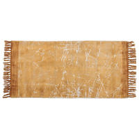 KURZFLOR-TEPPICH Hanli 150/80 cm - Orange, Naturmaterialen (80/150cm) - Beliani