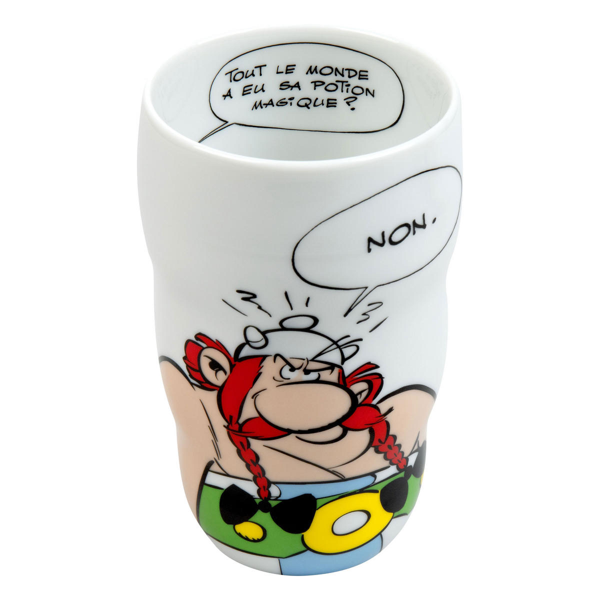 THERMO BECHER Obelix Potion Magique, doppelwandig - Naturfarben, Keramik (0.35L) - Könitz