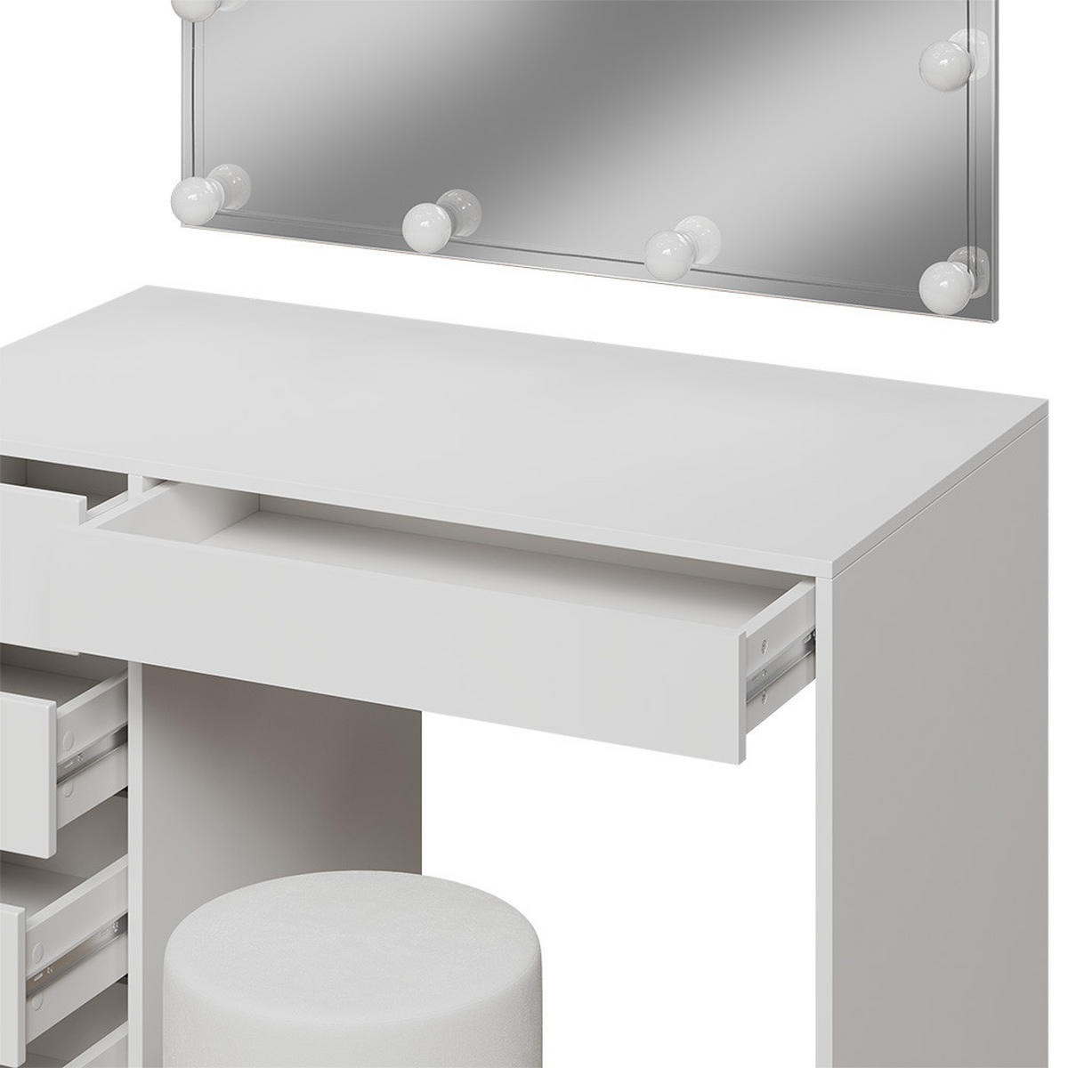 TOALETNÍ STOLEK Thalia Bílá - bílá, kompozitní dřevo (100/75.5/50cm) - Vicco