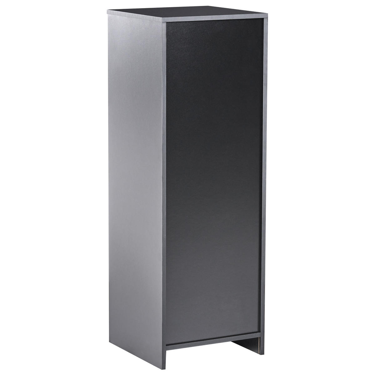 BÜCHERREGAL mit 3 Ebenen 117 cm Schwarz Zehna - Schwarz, Holzwerkstoff (40/117/40cm) - Beliani