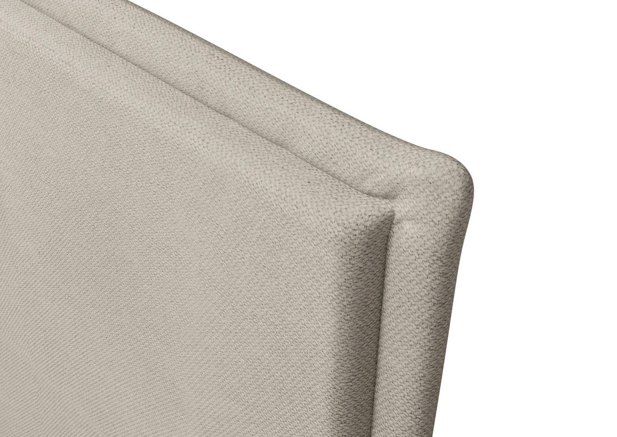 KONTINENTALBETT Calma Beige 200/200 cm mit Bonellmatratze - Beige/Naturfarben, Holz/Holzwerkstoff (200/200cm) - Maison de Reve