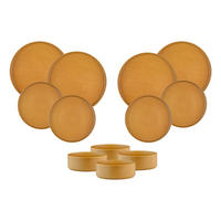 SERVICE Die Essentials Scandi - 12er-Set - Ocre - Gelb, Keramik (1/1/1cm) - Björn