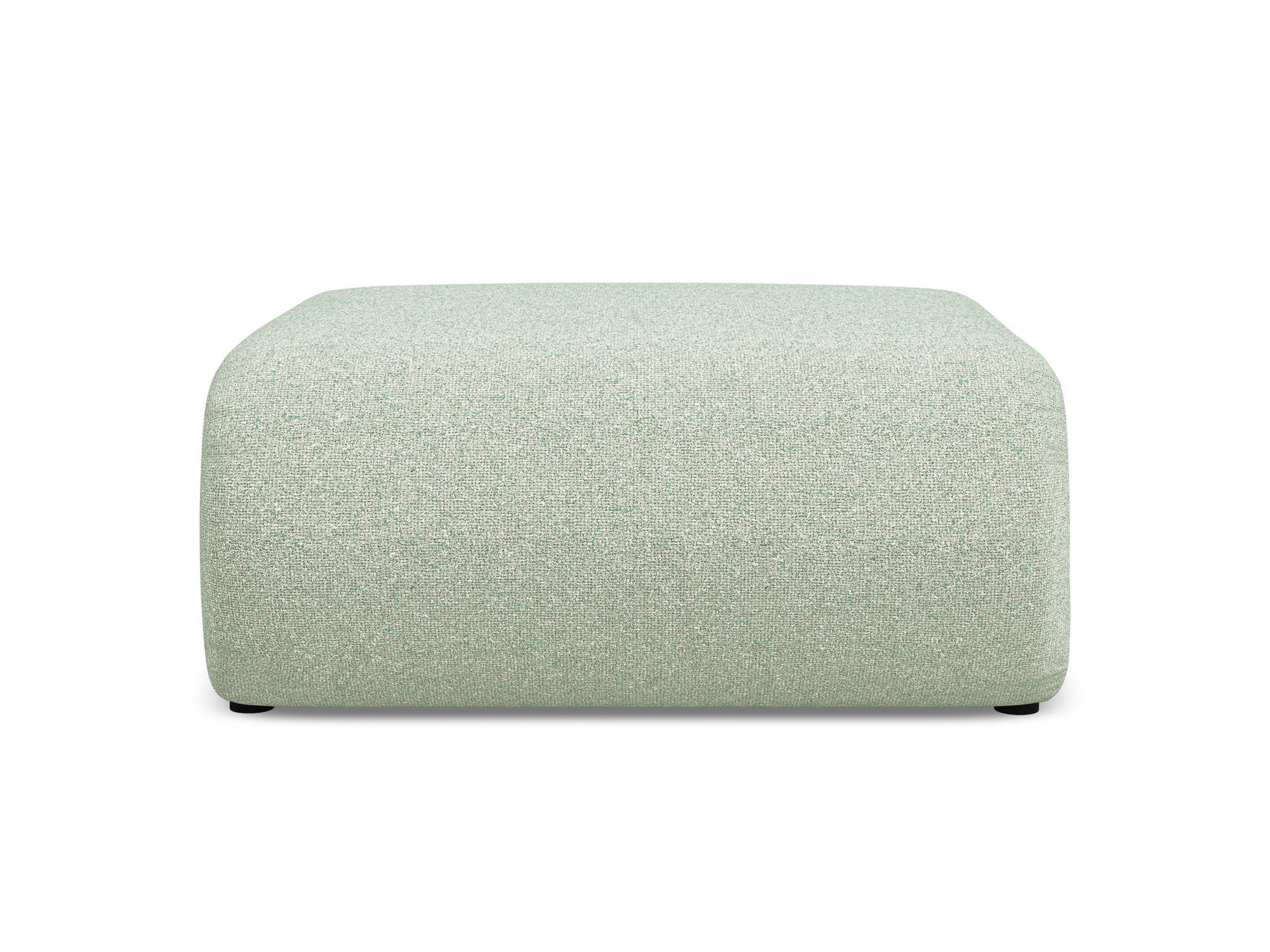 POUF Strukturstoff Stoff Grün - Schwarz/Hellgrün, Kunststoff/Textil (94/40/89cm) - Makamii