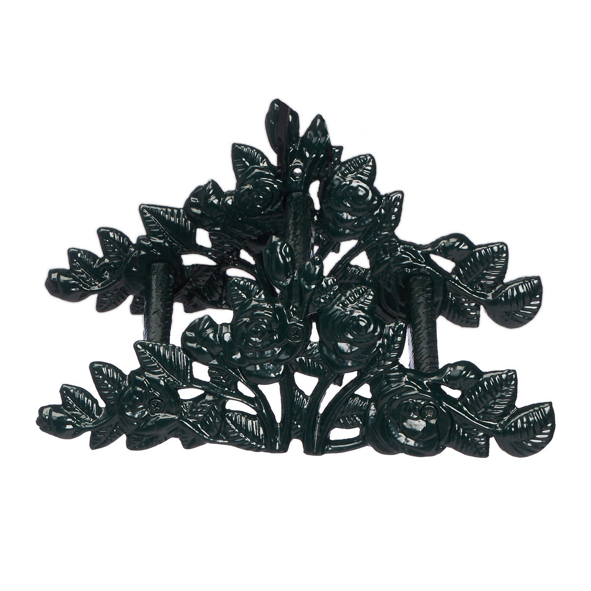 SCHLAUCHHALTER - Dunkelgrün, Metall (27/13/15.5cm) - Relaxdays