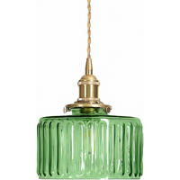 PENDELLEUCHTE Glas & Vintage, E27 Energieklasse E - Smaragdgrün, Glas (18/19/18cm) - Authentics
