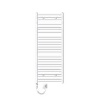 BADHEIZKÖRPER elektrisch Sahara 600x1500 mm Weiß gerade mit Heizstab 900W - Weiß, Metall (3/150/60cm) - LuxeBath