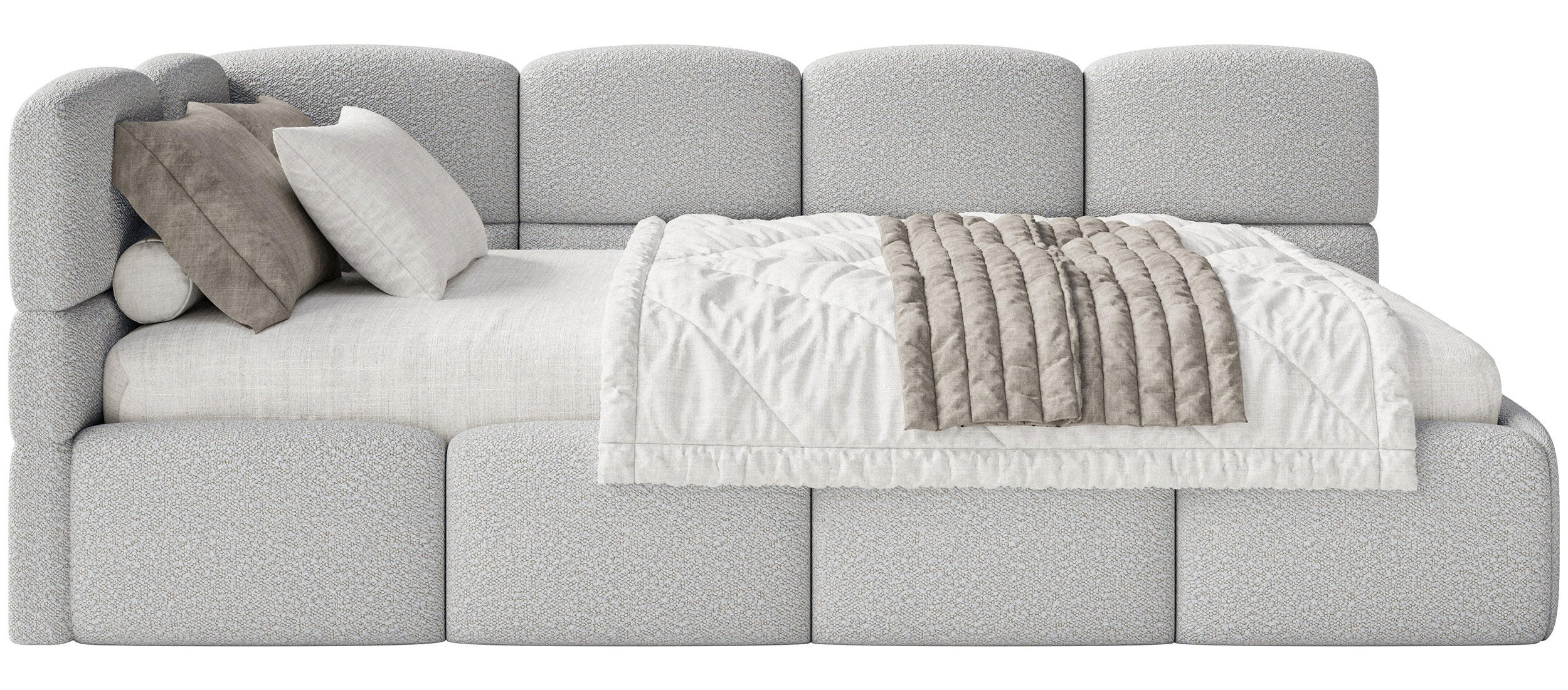 Selsey POSTEL PRO MLÁDEŽ Cloudy světle šedá 120 cm, buklé