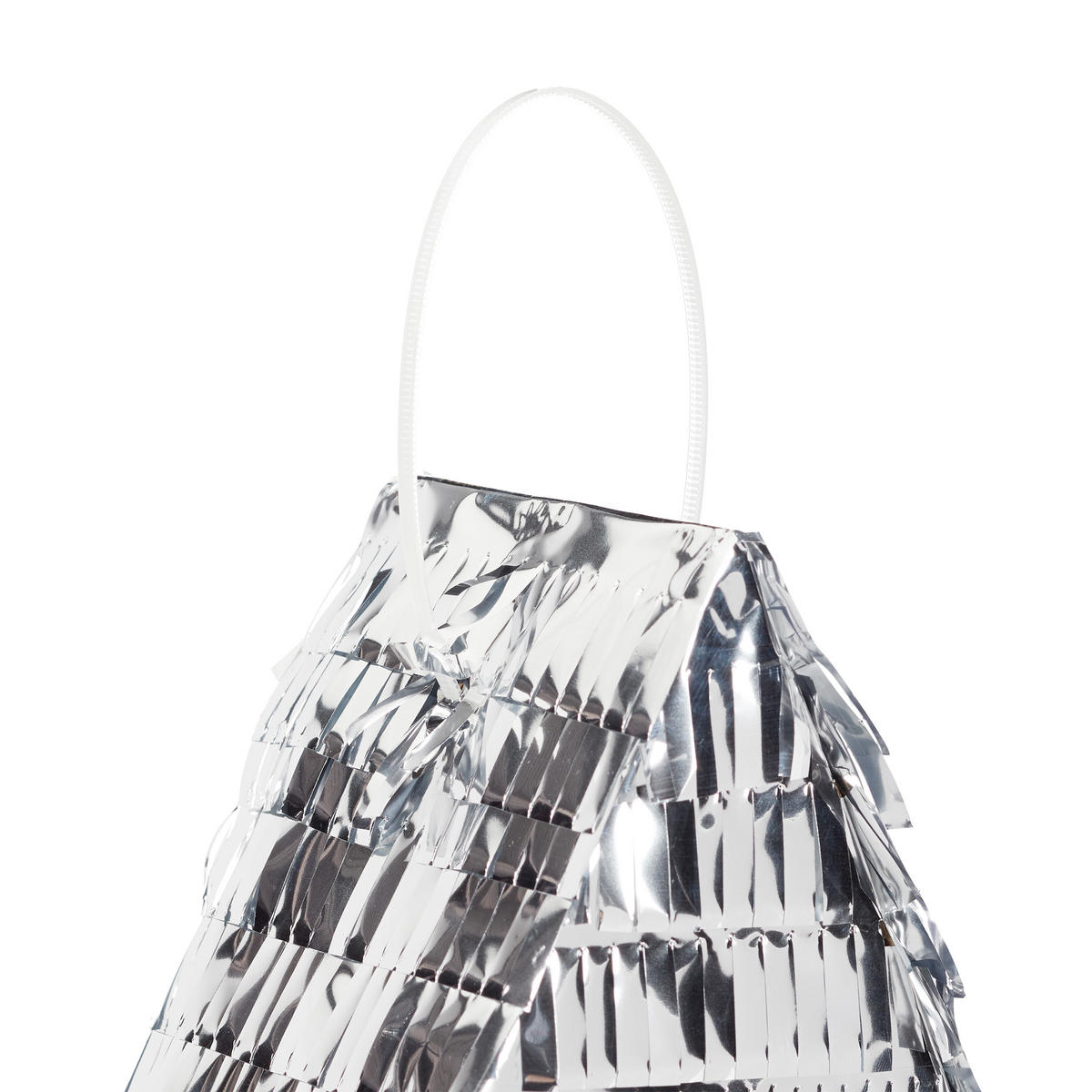 PINATA Stern - Silberfarben, Papier/Wellpappe (45/43/9cm) - Relaxdays